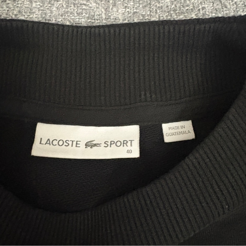Lacoste Women's Black Crewneck Sweater - Picture 5 of 10